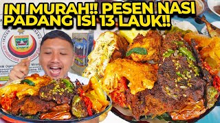 SAH ASLI MINANG DI JAKARTA!! MAKAN NASI PADANG 13 LAUK MURAH MERIAH