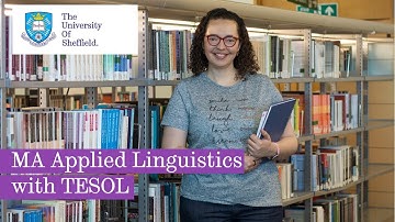 MA Applied Linguistics with TESOL | University of Sheffield