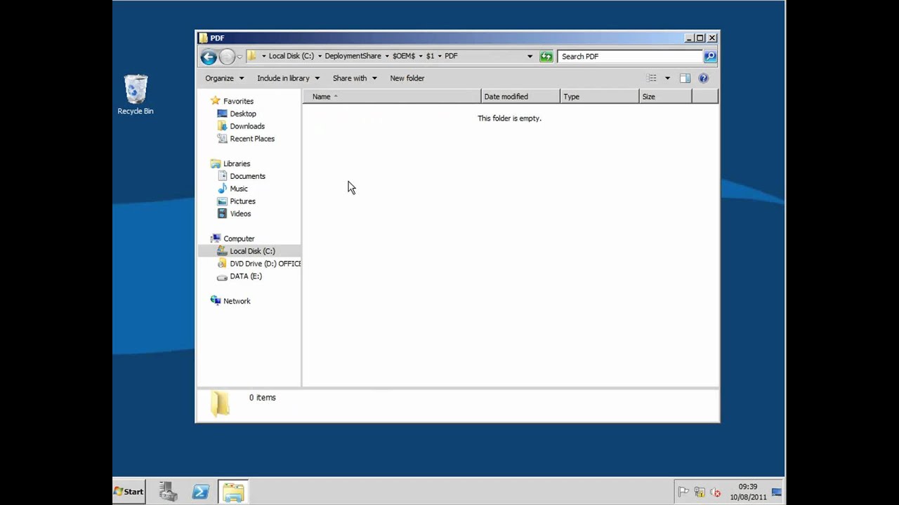 MDT 2010 : Using the $OEM$ Folder