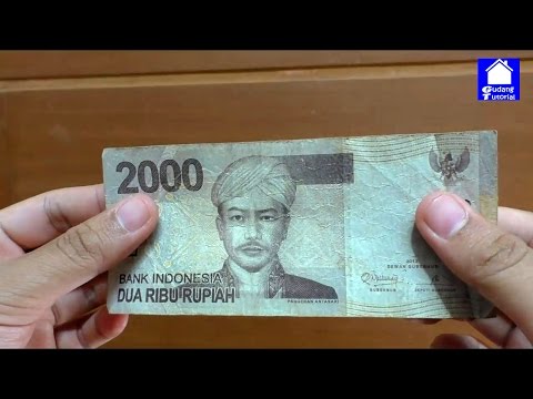 TRIK SULAP ILUSI MATA SEDERHANA DENGAN UANG 2000