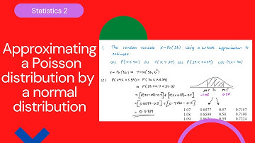 Approximating a Poisson distribution by a normal distribution (Edexcel IAL S2 3.3)