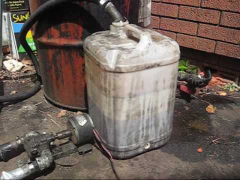 How to pump Waste Vegetable oil. - YouTube