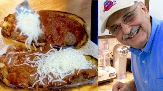 Meatballs and Spaghetti Squash (low carb with panache)