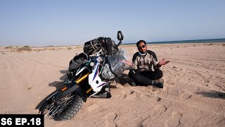 STUCK IN DESERT DUE TO NEOM PROJECTS S06 EP.18 | MIDDLE EAST ON MOTORCYCLE screenshot 4