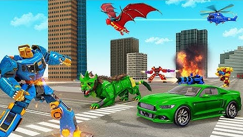 Lion Robot Car Game 2021 – Flying Bat Robot Games Game Hippo Studio Latest Update