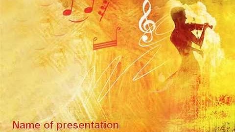 Musician PowerPoint Template by PoweredTemplate.com