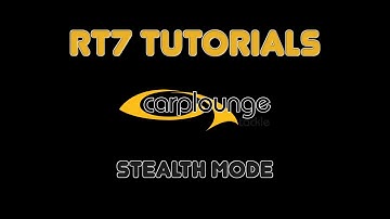 Carplounge RT7 English Tutorial No. 8: Stealth Mode
