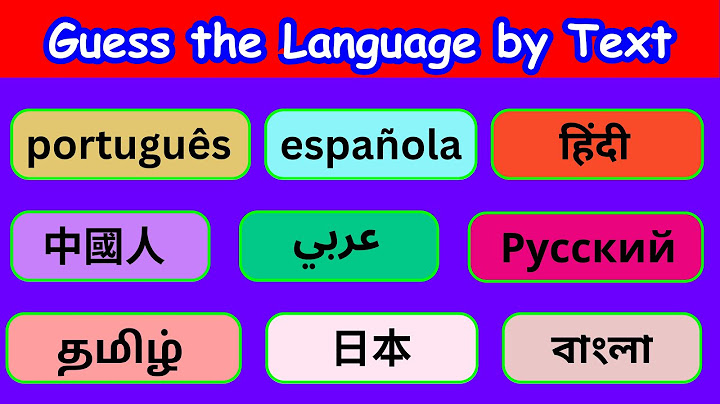 Guess the Language by Text | Language Quiz