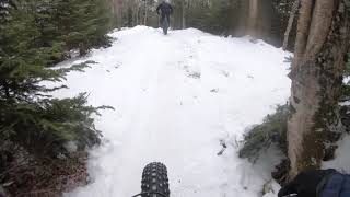 Winter Fat Biking On An Enduro Track