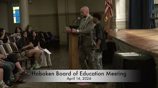 Hoboken Board of Education meeting April 14, 2026