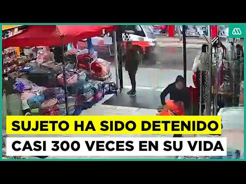 Sujeto ha sido detenido casi 300 veces durante su vida