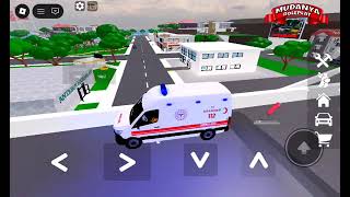 Mercedes sprinter ambulans aracı ile hastaları hastaneye götürüyoruz