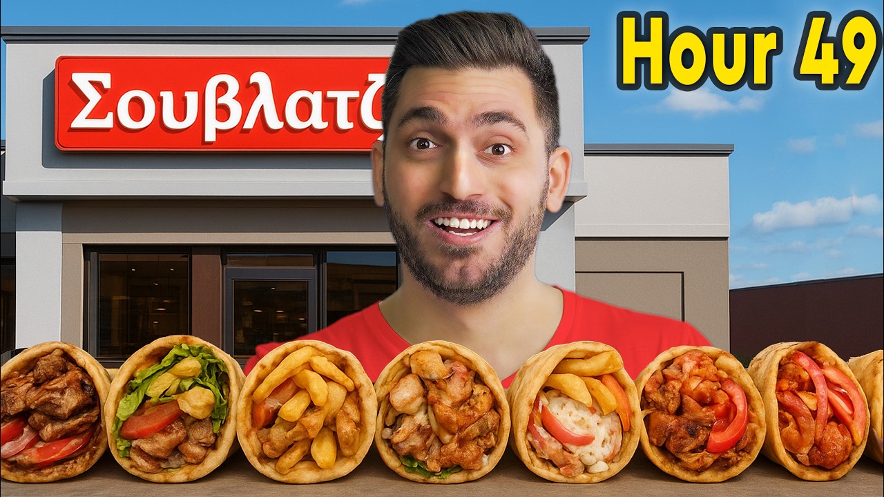 Δοκιμάζω Σουβλατζίδικα που μου Προτείνατε για 50 Ώρες
