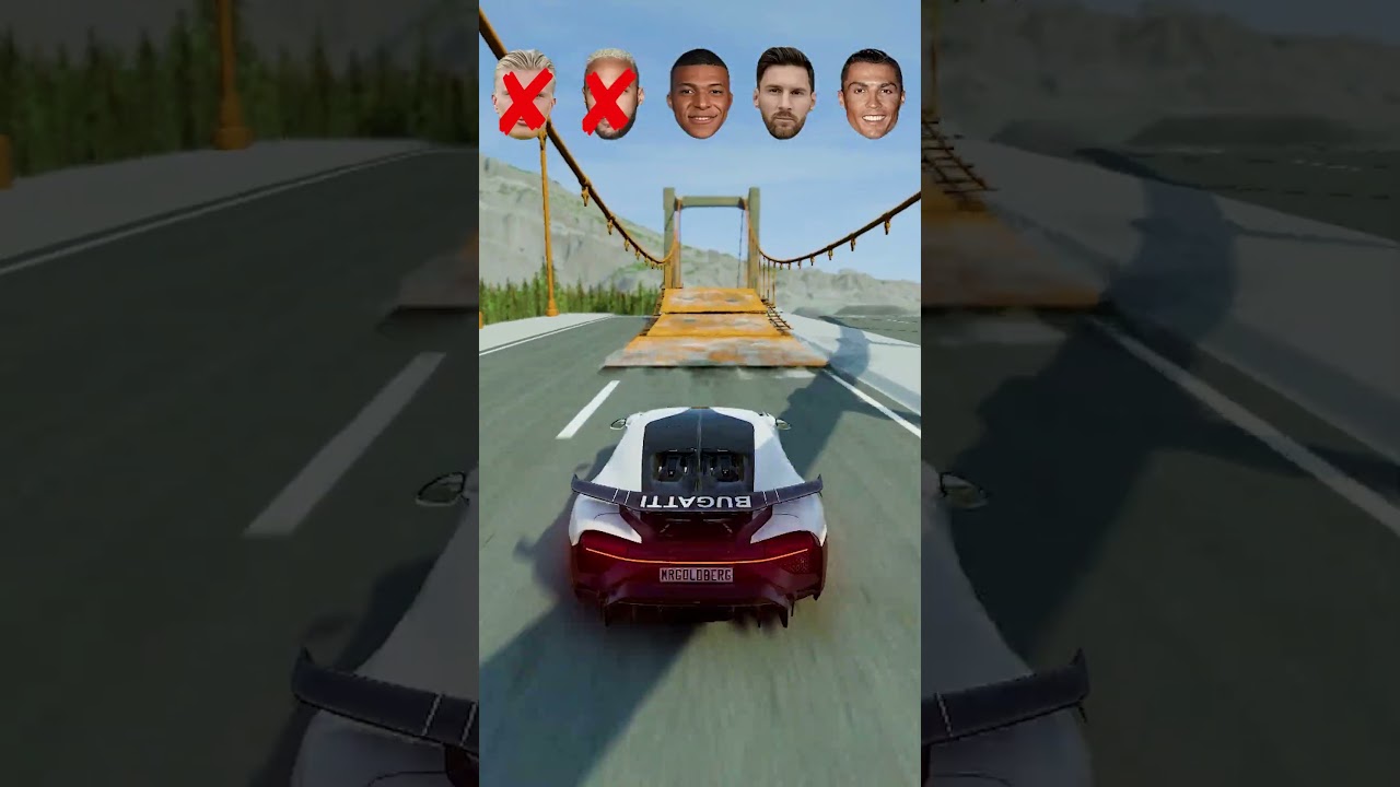 Which One Car Crossing Over the Broken Bridge? 