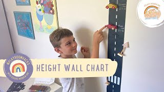 Playroom Hacks: DIY Height Wall Chart ๐