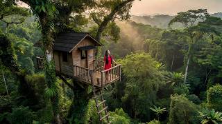 Living Alone in the Jungle — Watch Her Build a Dream Treehouse