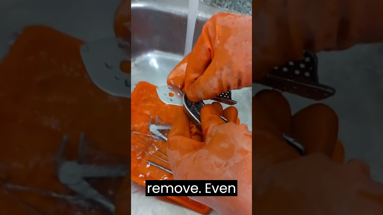 Step 3 of sterilization: Fine Cleaning with sharp instrument