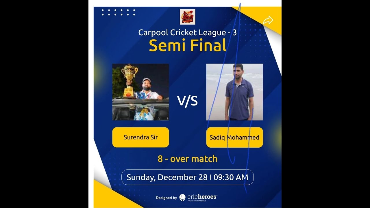 RISING STARS VS TEAM JAI HIND !!CARPOOL CRICKET LEAGUE (CCL -3)!! DAY -3 ( SAMI-FINALS -1)
