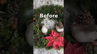 THRIFTED WREATH MAKEOVER #goodwill #goodwillbins #thrifting #homedecor
