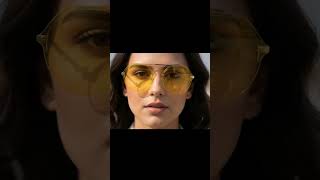 Chic Yellow Lens Oversized Sunglasses #sunglasses #optical #ballimaran #fashion #trending