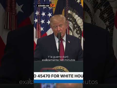 Trump asegura que guerra con Venezuela duró 148 minutos y que EE.UU. no perdió soldados
