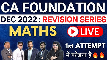 STATS : Correlation & Regression - 1 || CA Foundation (Dec 2022 Attempt) REVISION SERIES