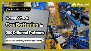 Automated Battery Palletizing: Safely stack batteries weighing over 60kg with the YASKAWA GP225 💪