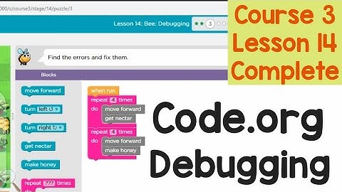 Code.org lesson 14 course 3 Debugging//Code.org course 3//Code.org for begginers//learn it 9M