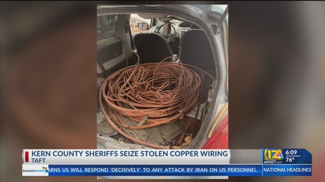8 arrested, hundreds of pounds of stolen copper wire found in Taft ...