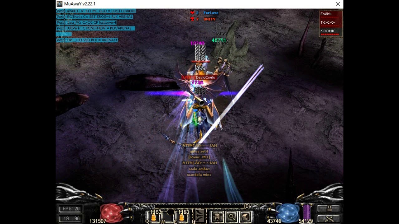 PARTE 1 GUILD WAR (MUAWAY)  ForLove vs UNITY