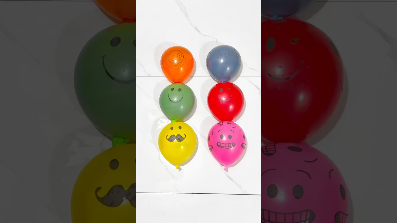 Emoji’s Balloon Pop Reverse Relaxing ASMR Video
