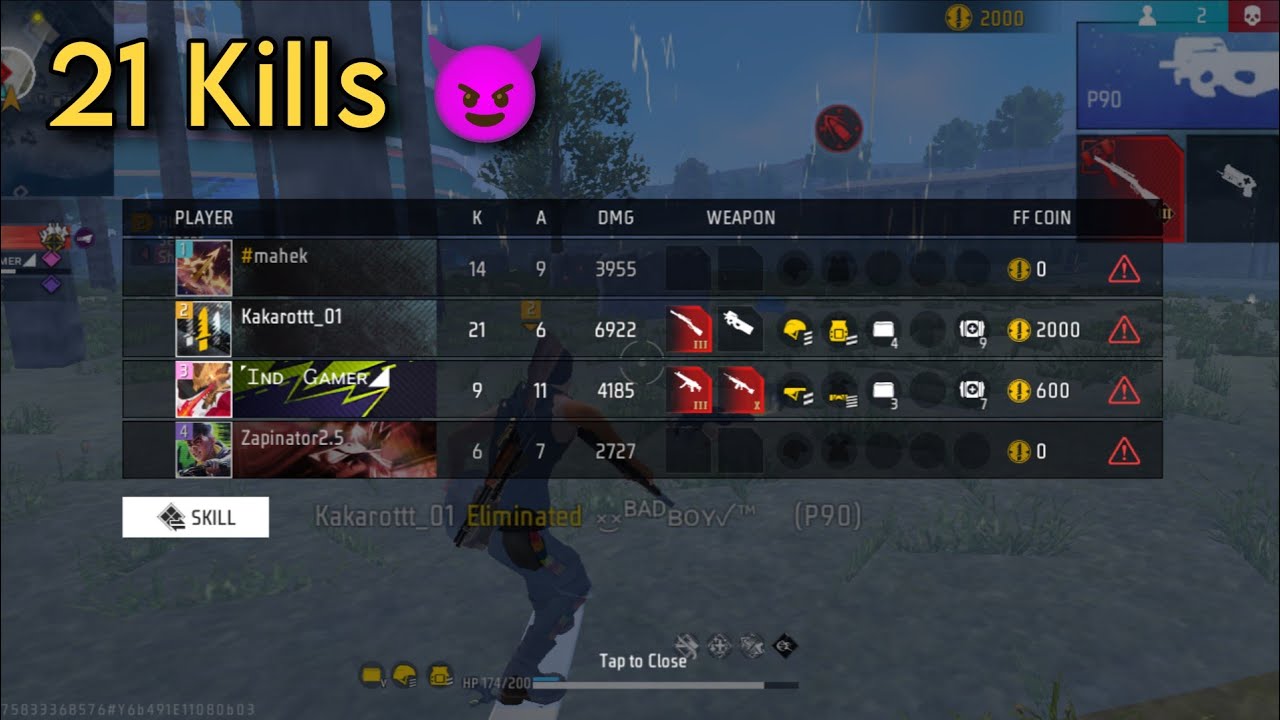 50 Kill FF Ranked Match 😈 | Raw Pro Gameplay