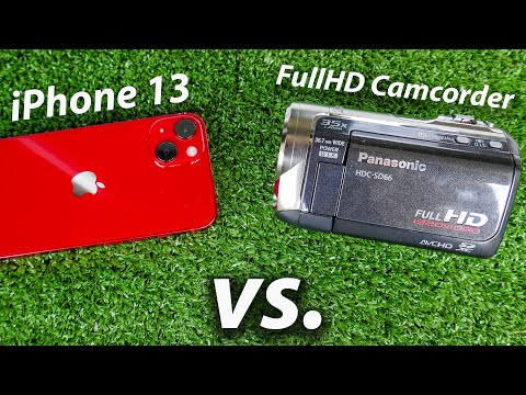 iPhone 13 vs Full HD Camcorder Panasonic HDC-SD66 comparisson with test footage