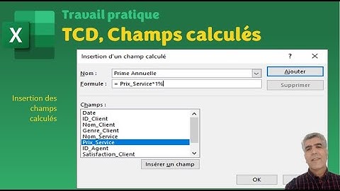 Excel, TCD : Insérer un champ calculé
