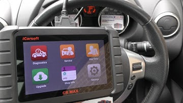 Nissan Airbag Light Turn Off Remove with iCarsoft CR MAX B1129 Fault Code ECU Reset