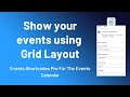 Events Shortcode For The Events Calendar - Preview
