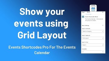 Events Shortcode For The Events Calendar - Preview
