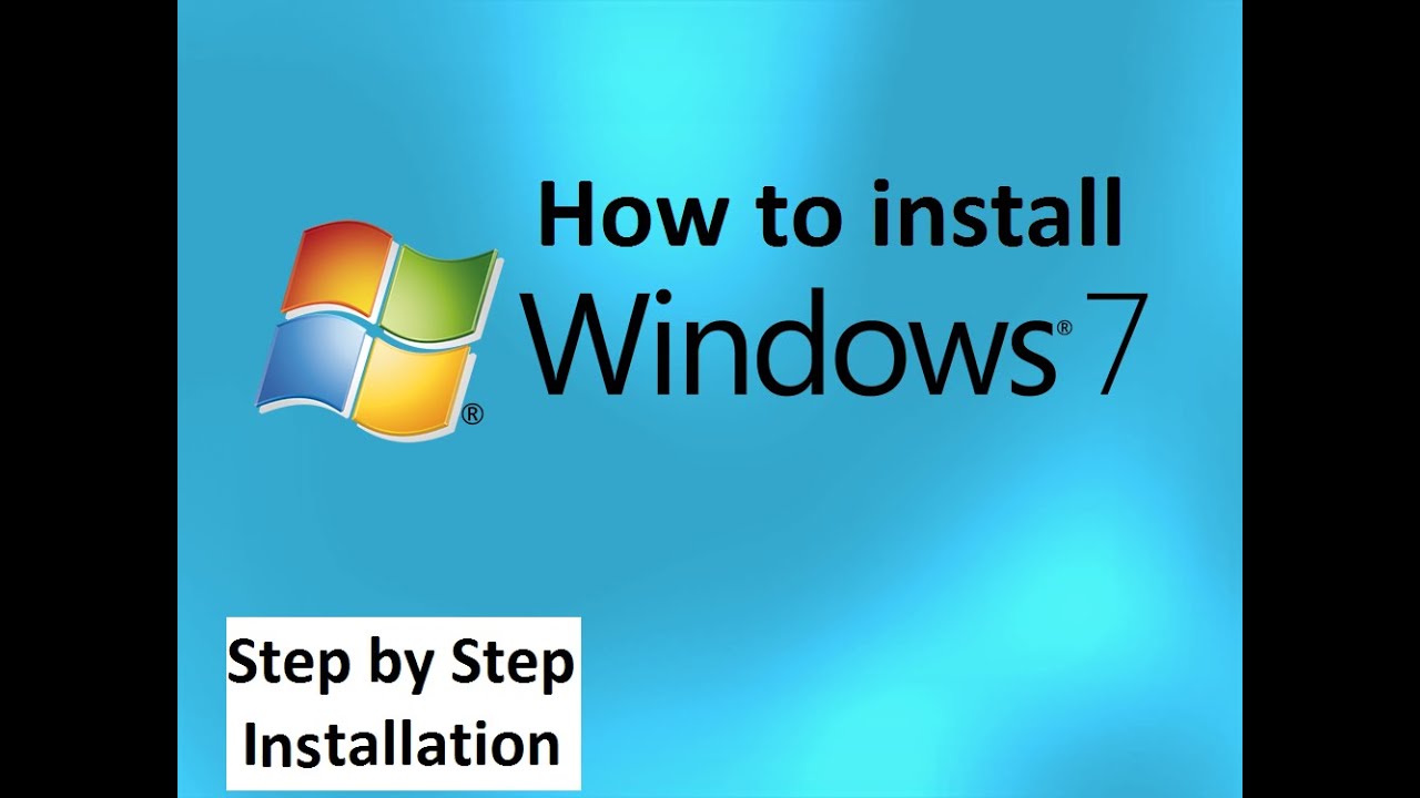 How to install Windows 7 - YouTube