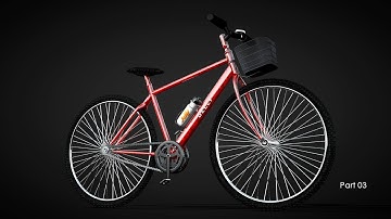 Cinema 4D Modeling Tutorial - How to Model a Bicycle Part 03