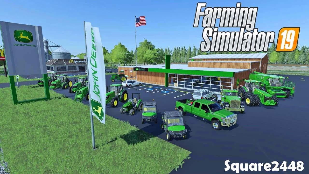 New John Deere Dealership New American Map Farming Simulator 19