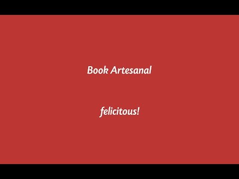 Book Artesanal - felicitous