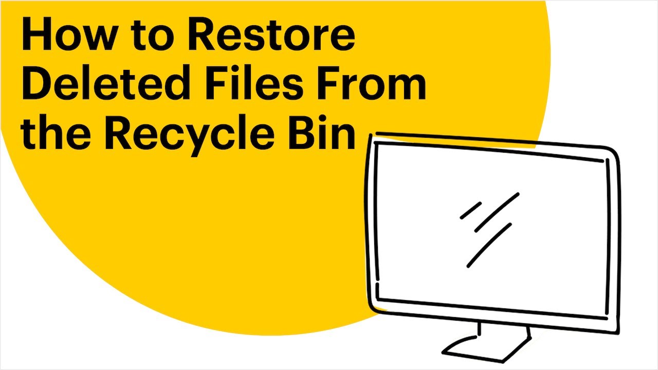 How to Restore Deleted Files From the Recycle Bin YouTube