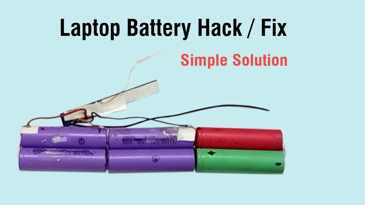 Repair laptop battery at home   how to open laptop battery and rebuild after repairing