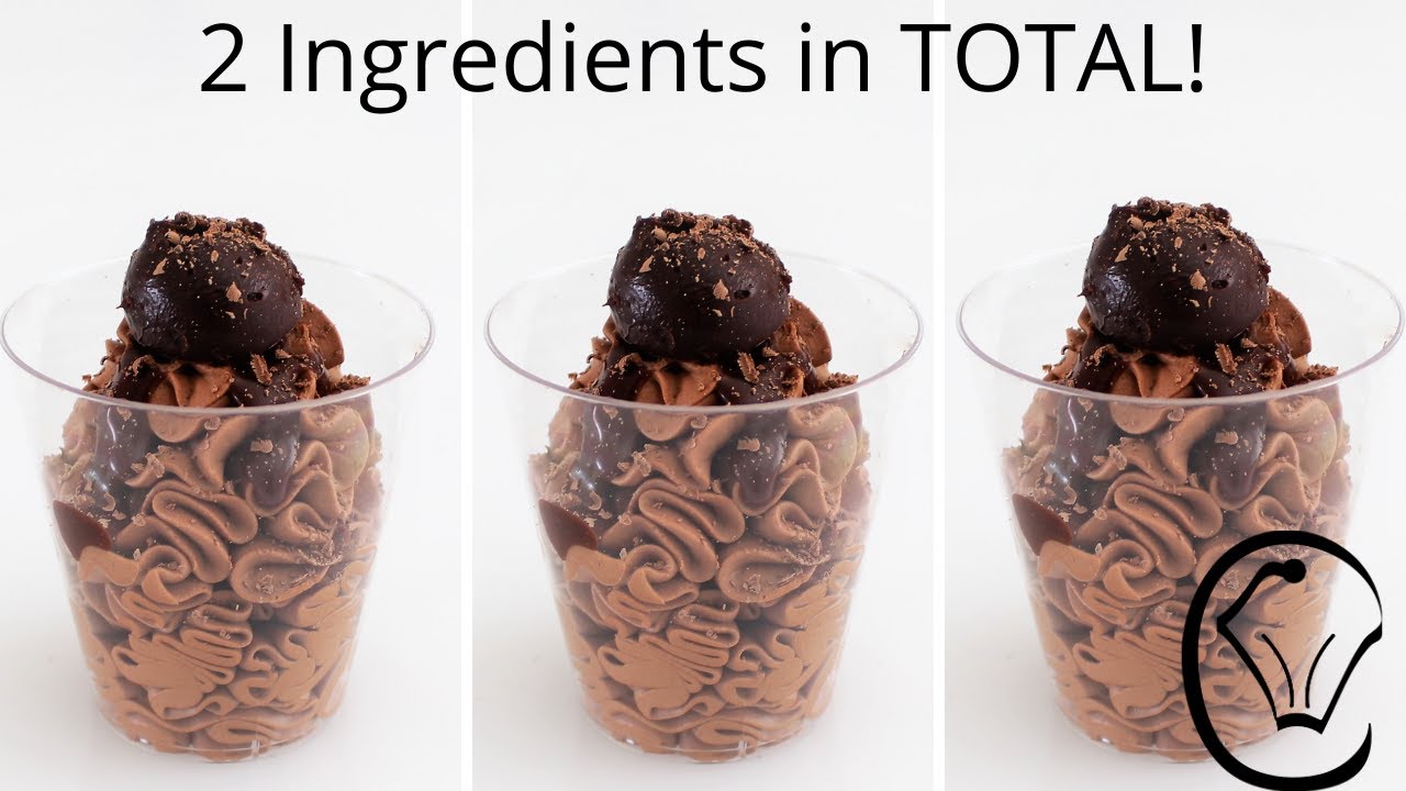 2 Ingredients ONLY! Whipped Chocolate Truffle Mousse - Low carb No Eggs No Gelatine No Added Sugar
