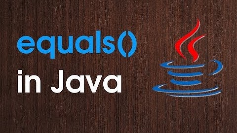 using eqauls() method in java