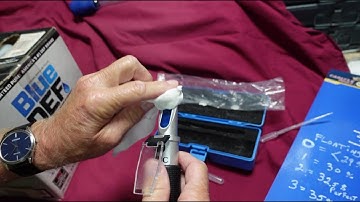 Testing BLUE DEF PLATINUM - 5 vs 21 months old with REFRACTOMETER + FLOATING DISC