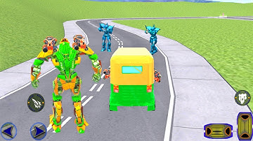 Tuk Tuk Auto Rickshaw Robot Car - Robot Transform Game | Robot Games - Android Gameplay #34