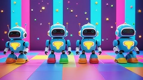 Six Toy Robots Count to Ten | Counting Song for Kids | Learn Numbers 1 to 10 with Robots