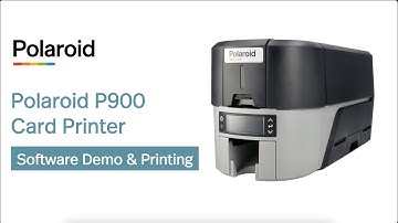 Polaroid P900 Card Printer   PESONA Software Demo & Printing