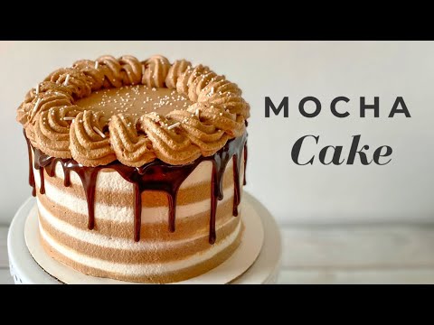 MOCHA CAKE  Mocha Chiffon Cake with Mocha Cream Cheese Frosting